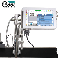 Impresora de inyección de tinta automática de Internet de 12,7 MM y 10 pulgadas, impresora de etiquetas de solvente de secado rápido, logotipo de fecha, código QR, botella de plástico TIJ, tubo de Metal