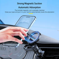 Support de téléphone magnétique flexible A300+X901BX pour voiture et bureau, fixation universelle sur grille d'aération, réglable à 360 degrés