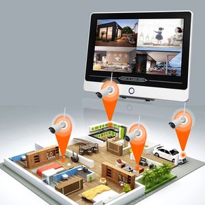 Tuya Smart 4ch 2MP 3MP pantalla de seguridad compatible con 12,5 pulgadas LCD <span class=keywords><strong>Monir</strong></span> 1080P WiFi NVR kit Cámara IP inalámbrica cámara CCTV de seguridad - Product Image 5