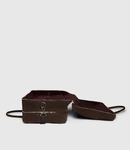 Водонепроницаемая сумка-портфель из вощеного холста и кожи, винтажная сумка для ноутбука, деловая сумка-саквояж, вместительная дорожная сумка - Product Image 4