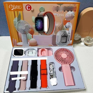 ZongX nuevo D96 Plus reloj inteligente 7 en 1 Set reloj auricular ventilador portátil Cable de carga inalámbrico reloj inteligente para hombres y mujeres - Product Image 4
