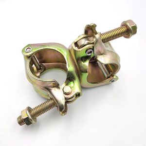 Collier de serrage pivotant pour échafaudage en acier pressé durable, double coupleur de fixation pour tuyaux, coupleurs pressés - Product Image 3