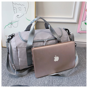 Bolsa de Viaje Plegable Impermeable de Nailon PLAYMAX, Gran Capacidad 20-35L, con Cierre, Correa para Equipaje y Separación de Seco y Húmedo - Product Image 2