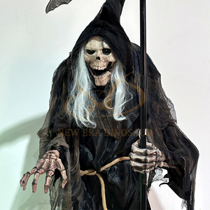Modèle de fantôme, sorcière ou squelette animatronique en silicone et métal pour maison hantée, avec contrôle par capteur infrarouge, taille personnalisable pour écoles - Product Image 6