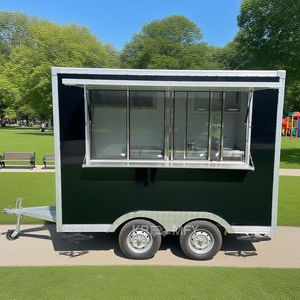 Chariot à hot-dogs et glaces, remorque alimentaire mobile avec construction en fibre de verre pour les applications de confiserie et de restauration rapide, certifié CE - Product Image 4