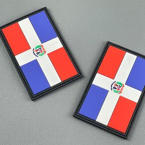 Parche de Bandera de Dominica de PVC de Goma, Nuevo, Alta Calidad, Colores Personalizados Disponibles - Product Image 2