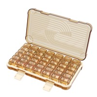 Nouvelle boîte de rangement portable pour médicaments sept jours par semaine, modèle U35, 35/42/49 compartiments, grande capacité, scellée, pour voiture, salon, chambre à coucher