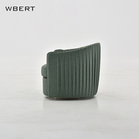 WBERT-Canapé moderne en cuir simple, fauteuil de luxe, paresseux, designer, pour salle à manger, hôtel, balcon, salon, filet rouge créatif