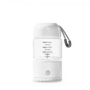 Mug à café en verre cristallin à agitation électrique à un seul bouton, compatible micro-ondes, design minimaliste, motif logo, vaisselle étanche - Product Image 1