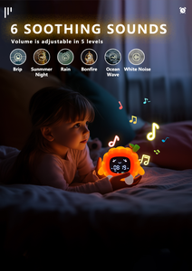 Bonito entrenador de sueño <span class=keywords><strong>afrutado</strong></span> para niños, luces nocturnas de colores cambiables con máquina de ruido blanco, lámpara de noche de Material sin BPA - Product Image 4