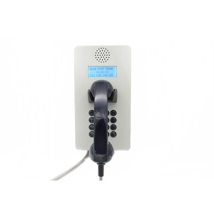 Teléfono con cable analógico de emergencia IP55 a prueba de vandalismo y polvo Teléfono <span class=keywords><strong>fijo</strong></span> con cable SIP VoIP con botón a prueba de polvo - Product Image 2