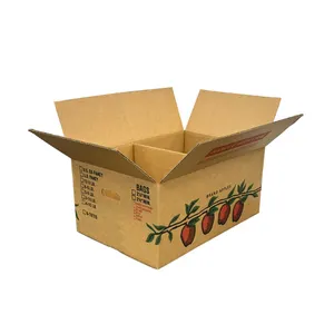 Seafood Waxed Coated Fresh Produce Carton Paper Food Box Waterproof Wax Cardboard Boxes For Vegetable