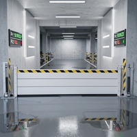 Barrière anti-inondation en aluminium personnalisée pour portes, installation facile, barrière de protection anti-inondation amovible, garde-corps en alliage d'aluminium