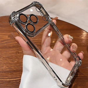 Custodia trasparente in Silicone morbido di lusso per <span class=keywords><strong>iPhone</strong></span> 17 16 <span class=keywords><strong>Pro</strong></span> <span class=keywords><strong>Max</strong></span> <span class=keywords><strong>11</strong></span> 12 13 14 15 <span class=keywords><strong>Pro</strong></span> Xs <span class=keywords><strong>Max</strong></span> Xr 17Air <span class=keywords><strong>Cover</strong></span> di protezione per <span class=keywords><strong>fotocamera</strong></span> - Product Image 5