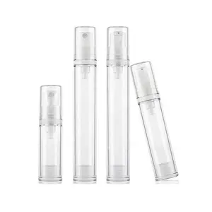 5ml claro spray airless garrafa de vidro 10ml perfume protetor solar spray 15ml fundação bomba garrafa Emulsão garrafa a vácuo