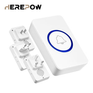 Timbre de puerta inalámbrico con wifi y botón, mini timbre eléctrico resistente al agua con cable y wifi para el hogar y exteriores, 433 - Product Image 1
