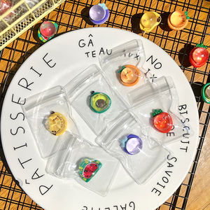 Magnifique et créatif pendentif fruit, amusant pour manger et jouer, à pincer et à manipuler, fruit de dessin animé, jouet transparent en forme d'éventail - Product Image 1