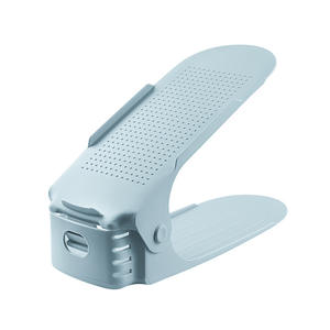 Adjustable Double-Layer Plastic <b>Shoe</b> Rack Thickened with Tiered Holders for Home & Dormitory Use - Product Image 5