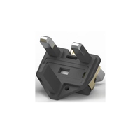 2024 harga pabrik colokan Inggris 13A 3 Pin plug rakitan tembaga insert dengan fuse tahan api ROHS