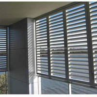 Persienne fixe en alliage d'aluminium de conception moderne pour le persienne d'oscillation d'ouverture verticale d'hôtel pour l'industrie de fenêtre et de porte
