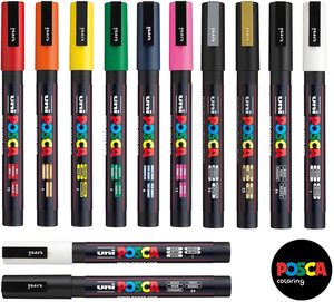 ปากกาเพ้นท์ Uni <span class=keywords><strong>Posca</strong></span> รุ่น PC3M สี 15C คุณภาพพรีเมียม ปากกาเพ้นท์ <span class=keywords><strong>Posca</strong></span> ชนิดน้ำจาก Mitsubishi Pencil - Product Image 2