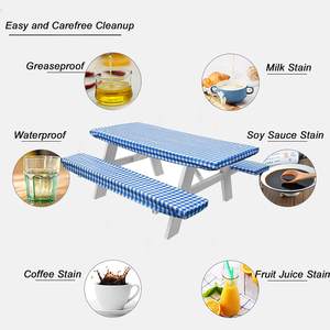 <span class=keywords><strong>Fundas</strong></span> para Bancos y <span class=keywords><strong>Sillas</strong></span> <span class=keywords><strong>de</strong></span> PEVA, Modernas, Impresas, con Reverso <span class=keywords><strong>de</strong></span> Franela, Ecológicas, Impermeables, <span class=keywords><strong>de</strong></span> Alta Calidad, <span class=keywords><strong>en</strong></span> Rojo, Azul, Verde y Negro - Product Image 3