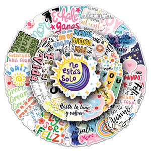 Adesivi motivazionali spagnoli HOYO, all'ingrosso, con citazioni positive in latinoamericano, Spagna, spagnolo, <span class=keywords><strong>castellano</strong></span>, impermeabili - Product Image 1