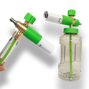 Nuevo Cañón de Espuma para Lavado de Autos, Lanza de Acero Inoxidable 304, Conector Rápido de 1/4'', Lanza de Espuma Ajustable, Botella Transparente - Product Image 1