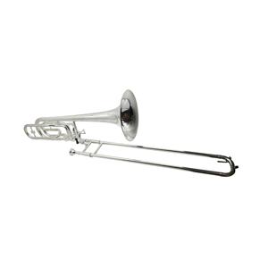 Trombón Tenor Bajo SEASOUND OEM JYTB509S, Instrumento Musical de Latón Plateado en Sib/Fa/Mib/Re, con Estuche de Lona - Product Image 2