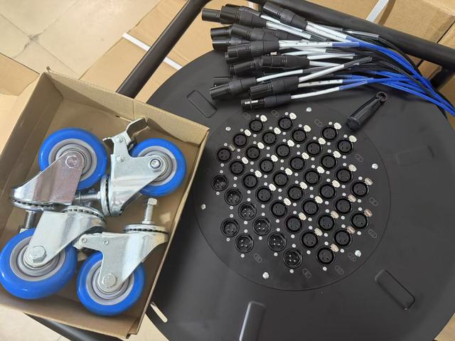 Professional Gold Plated XLR Audio Snake Cable with Foil and Braid Shield for Microphone Stage Live Show Line Array Speakers
