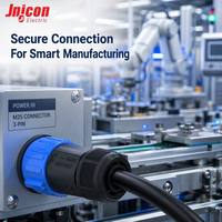 Connecteur étanche en plastique technique haute performance M25 à 3 broches en cuivre plaqué argent pour automatisation industrielle 50A 500V Push