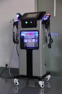 Appareil de soin de la peau 8-en-1 Vertical Aqua Facial Peel Water Hydrodermabrasion avec 10 embouts pour l'élimination des pigments, usage commercial pour les yeux - Product Image 5