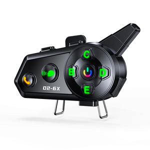 Nuovo arrivo D2-6X senza fili interfono moto per 6 pilota interfono - Product Image 1