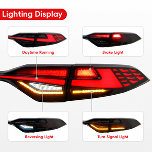 ไฟท้าย LED ดีไซน์ใหม่ปี 2026 สำหรับ Toyota Corolla 2019-2025 ไฟท้าย LED แบบทะลุ อะไหล่รถยนต์ ไฟเบรกหลัง แบบเสียบปลั๊กใช้งานได้ทันที - Product Image 2