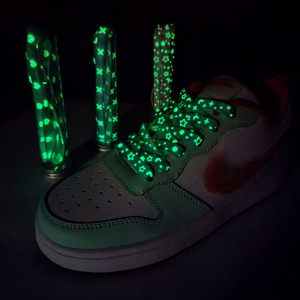 Nouvelles chaussures décontractées en toile réfléchissante <span class=keywords><strong>AF1</strong></span> pour hommes et femmes, motif galaxie étoilée lumineuse, en polyester plat - Product Image 5