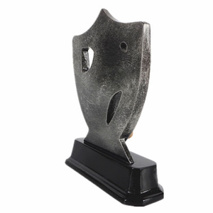 Trofeo de máscara de <span class=keywords><strong>drama</strong></span> de placa personalizada de resina de plata antigua - Product Image 4