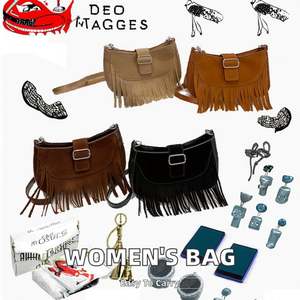 กระเป๋าถือผู้หญิงแบบสะพายไหล่ ทำจากหนัง PU นุ่ม ทออย่างดี ทนทาน - Product Image 2