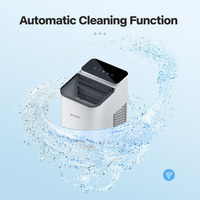 Vente directe d'usine, machine à glaçons portable 15 kg/24 h, machine à glaçons de comptoir autonettoyante, 3 tailles de glaçons en forme de balle pour la maison et la cuisine