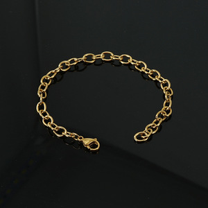 Zogxin Stainless Steel 18K Gold O-Chain Bracelet Geometric Oval Link Jewelry Fashion Chain Bracelet - Product Image 4