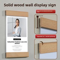 Cadre photo mural A4 en bois massif sans perçage pour professeur, affiche de coach, affichage de certificat, avec tailles personnalisées