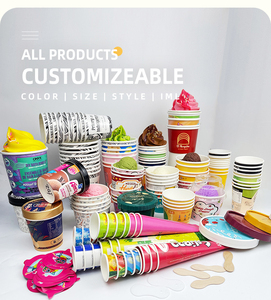 Gobelet en plastique PP transparent jetable avec couvercles en forme de dôme Modèle PP pour yaourt glacé Sundae Dessert Pâtisserie Boisson Coupe de crème glacée - Product Image 6