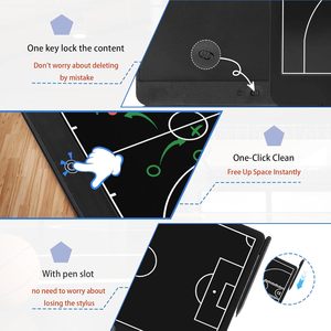 Pizarra Magnética Electrónica para Entrenamiento de Fútbol, Pantalla LCD de 16 Pulgadas, Lápiz Óptico, Material ABS, Diseño Personalizable, Estrategia y Táctica de Fútbol - Product Image 5