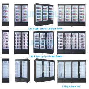 <span class=keywords><strong>Refrigerador</strong></span> de exhibición de bebidas con 3 puertas de vidrio, <span class=keywords><strong>refrigerador</strong></span> de enfriamiento de ventilador vertical comercial para supermercado, tienda de conveniencia y tienda - Product Image 3