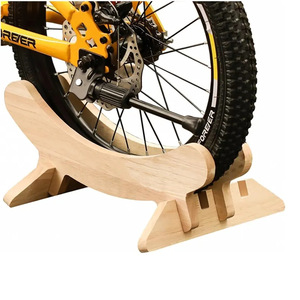Support de vélo en bois pour VTT et vélo de route, démontable, pour atelier de réparation et stationnement - Product Image 2
