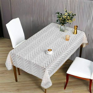Nappe de table <span class=keywords><strong>rectangulaire</strong></span> blanche de luxe en PVC imperméable pour hôtel, fête, mariage (vente en gros) - Product Image 2