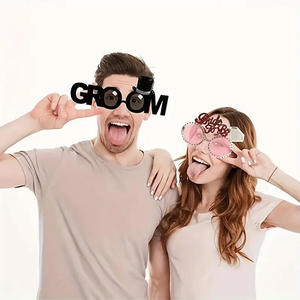 Divertidas gafas decorativas para la temporada de bodas, accesorios para despedida de soltera, pulsera de tela inspirada en celebridades de internet para novios - Product Image 4