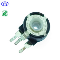 Fabricant de potentiomètre YUWAH PT10 CA9 10mm potentiomètre de tondeuse rotative 3 broches 1K 4.7K 10k 50K 100K 500K 1M 2.2M ohm