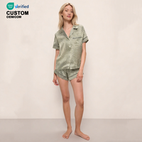 Ensemble de pyjama d'été élégant et confortable pour femme Beefey, col en V, service ODM, vêtements de détente doux, respirants, décontractés, taille élastique courte
