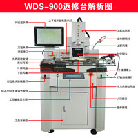 Wisdomshow WDS-900 Nouveau Système de Retravaillage BGA Automatisé à Haute Capacité avec Robot de Soudage et Chauffage par Induction Haute Fréquence 9500W pour Réparation