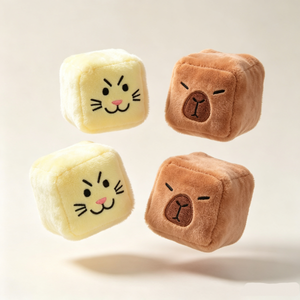 ตุ๊กตาคาปิบาร่าทรงลูกบาศก์บีบได้ นุ่มแน่น บรรจุมอลโทส ของเล่นบีบคลายเครียด ขายส่ง - Product Image 3